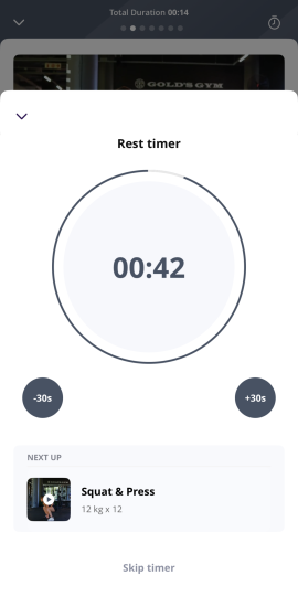 Rest timer