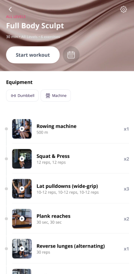 Workout structure